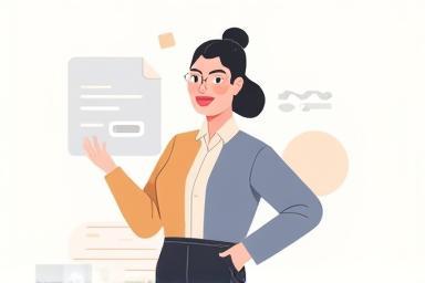 Person presenting their professional brand